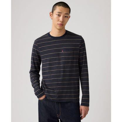 Levi's Men's Long Sleeve Crewneck Pocket T-Shirt