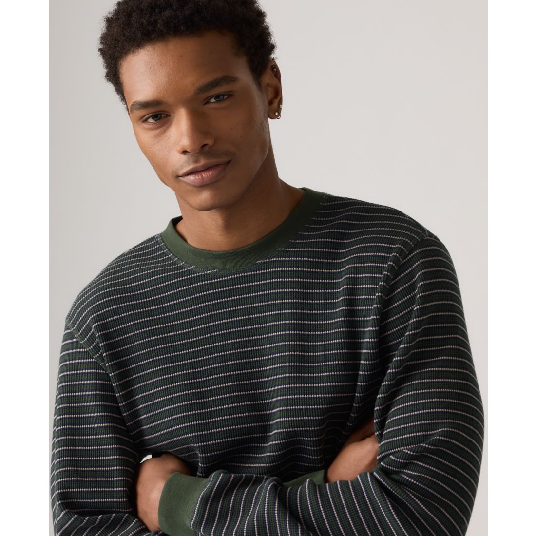 Levi's Men's Waffle Knit Thermal Long Sleeve T-Shirt