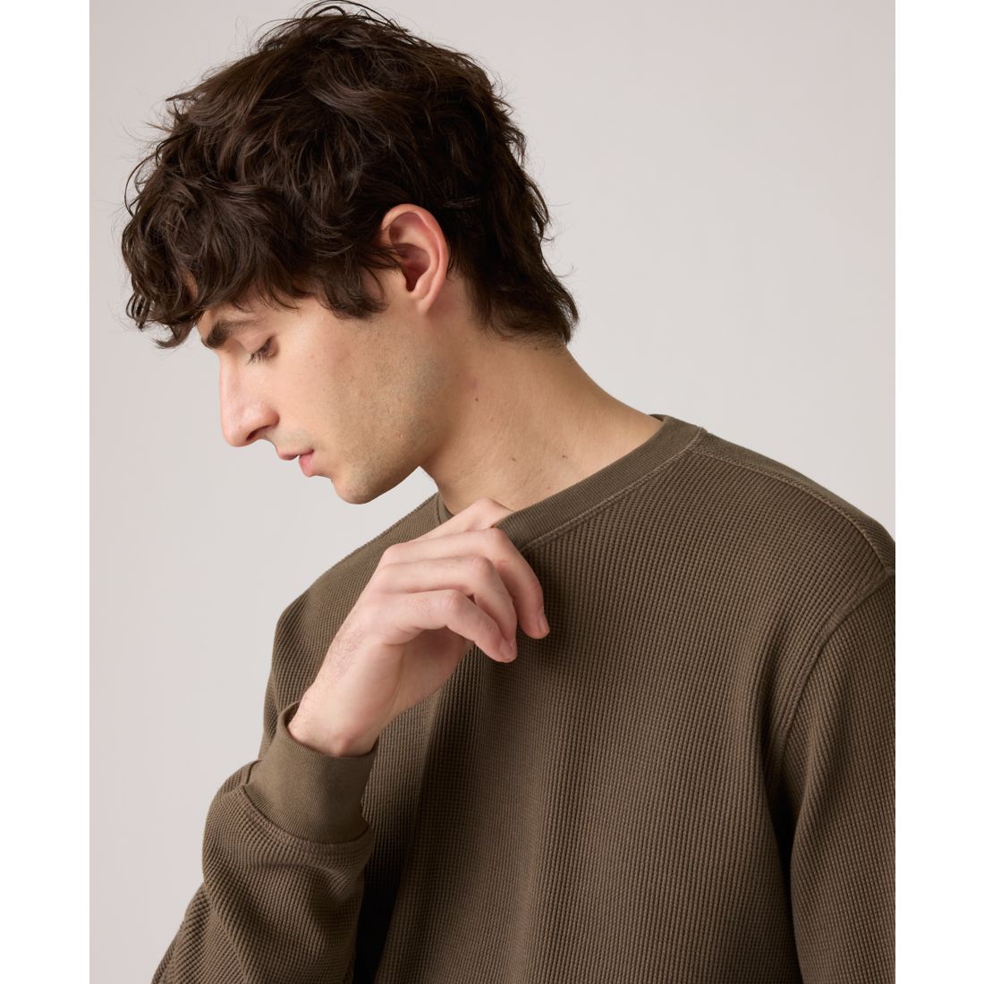 Levi's Men's Waffle Knit Thermal Long Sleeve T-Shirt