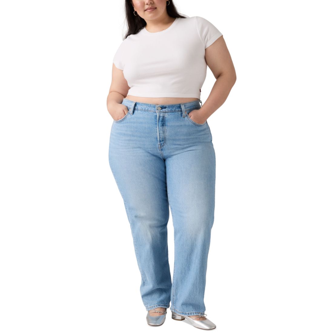 Levi's Trendy Plus Size 501 Cotton High-Rise Jeans