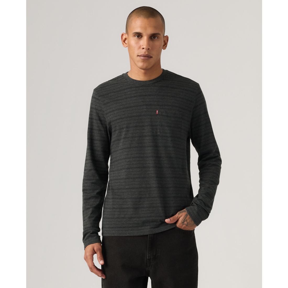 Levi's Men's Long Sleeve Crewneck Pocket T-Shirt