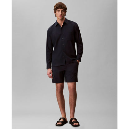 Calvin Klein Men's Collared Neck Long-Sleeve Shirt