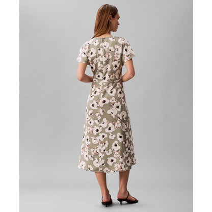 Calvin Klein Women's Crewneck Midi Dress