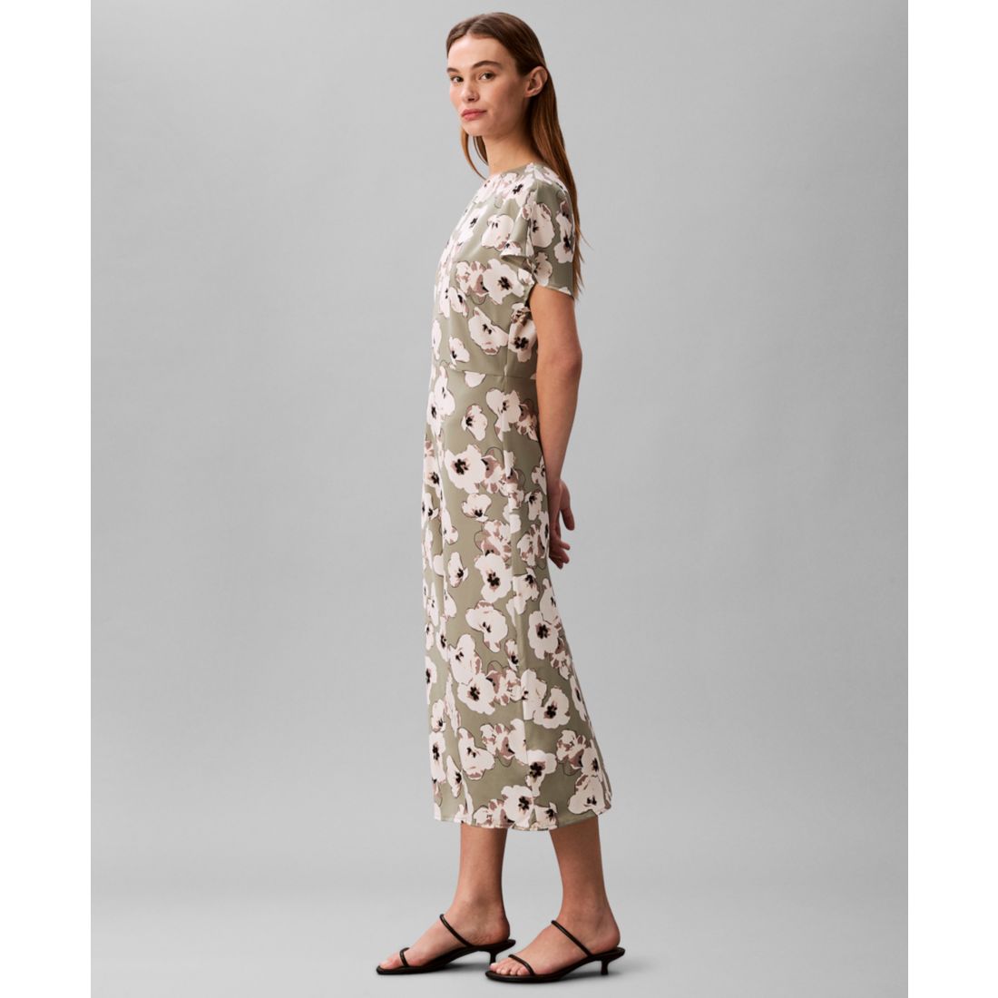 Calvin Klein Women's Crewneck Midi Dress