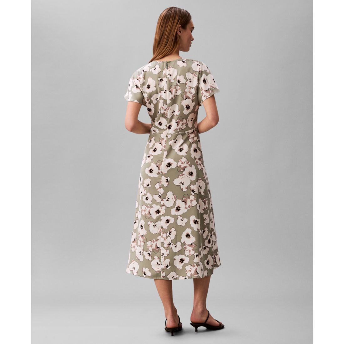 Calvin Klein Women's Crewneck Midi Dress