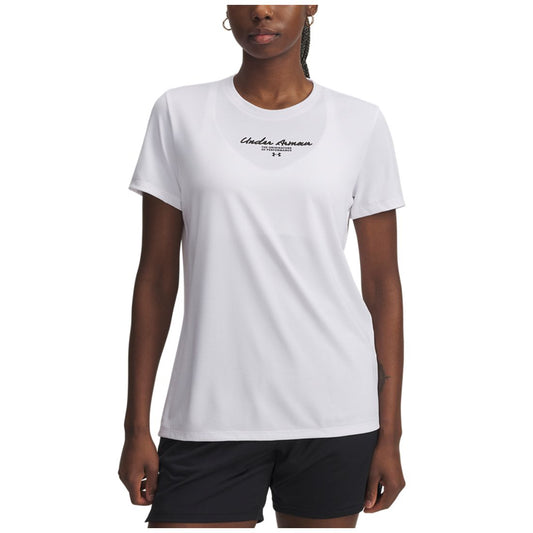 Under Armour Women's Ua Tech Script Graphic Short-Sleeve Tee - White / / Black