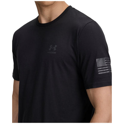Under Armour Men's Freedom Flag Logo T-Shirt - Black / / Castlerock