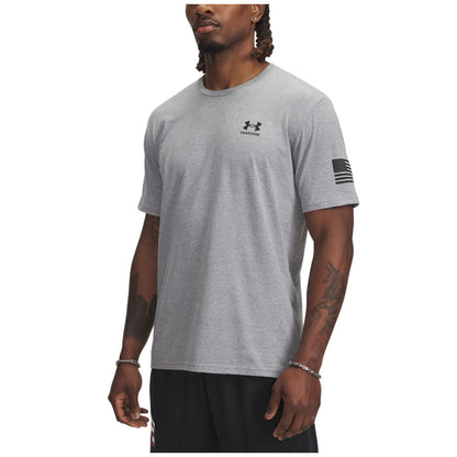 Under Armour Men's Freedom Flag Logo T-Shirt - Black / / Castlerock