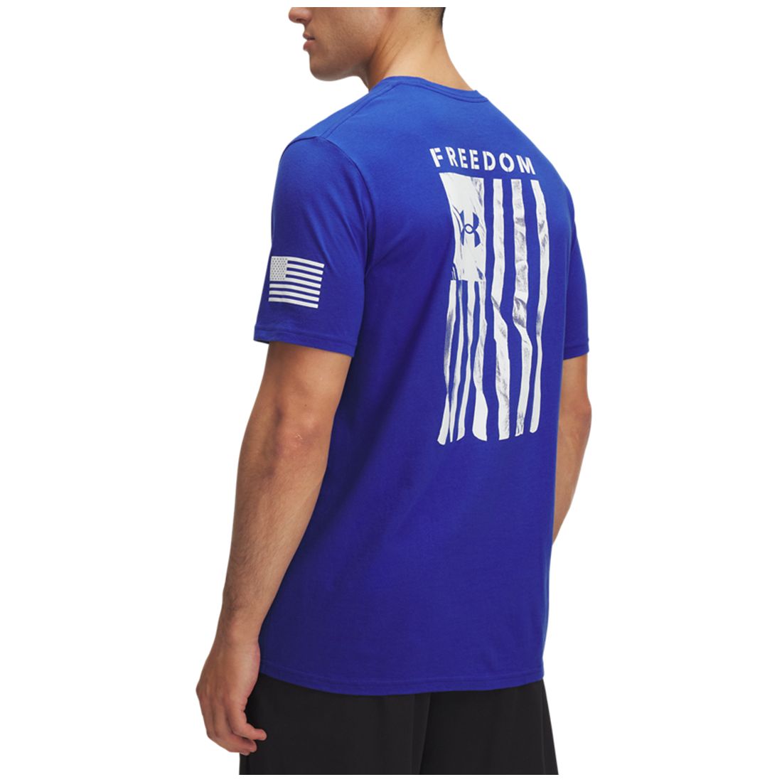Under Armour Men's Freedom Flag Logo T-Shirt - Black / / Castlerock