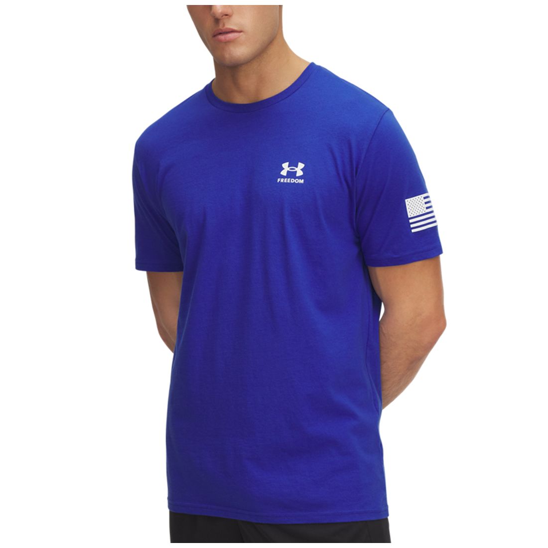 Under Armour Men's Freedom Flag Logo T-Shirt - Black / / Castlerock