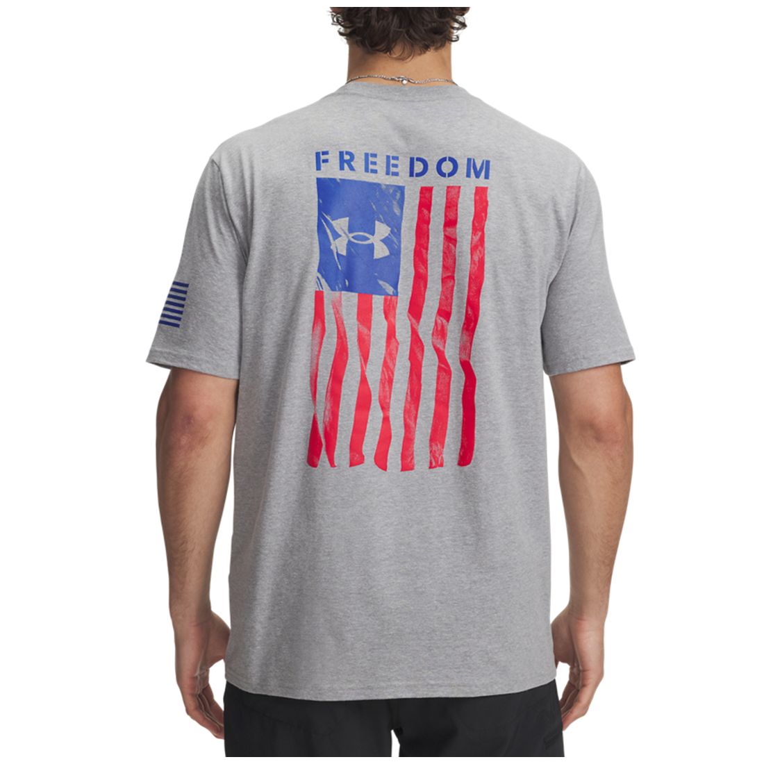 Under Armour Men's Freedom Flag Logo T-Shirt - Black / / Castlerock