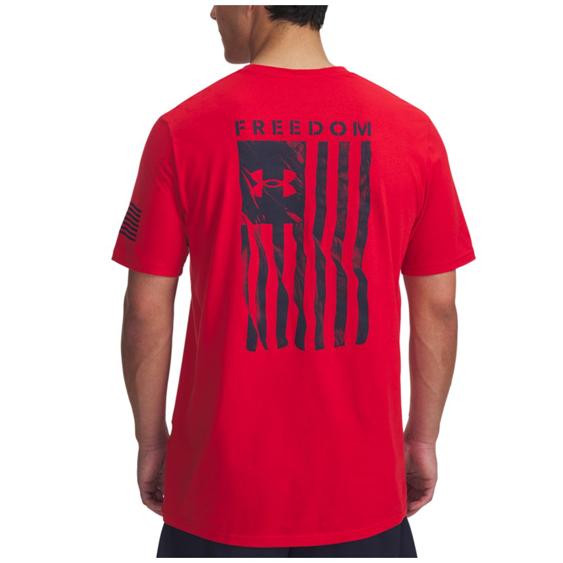 Under Armour Men's Freedom Flag Logo T-Shirt - Black / / White
