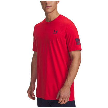 Under Armour Men's Freedom Flag Logo T-Shirt - Black / / Castlerock