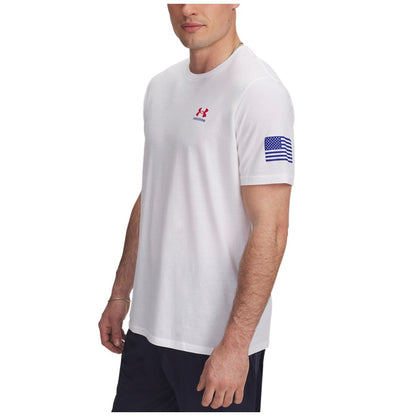 Under Armour Men's Freedom Flag Logo T-Shirt - Black / / White