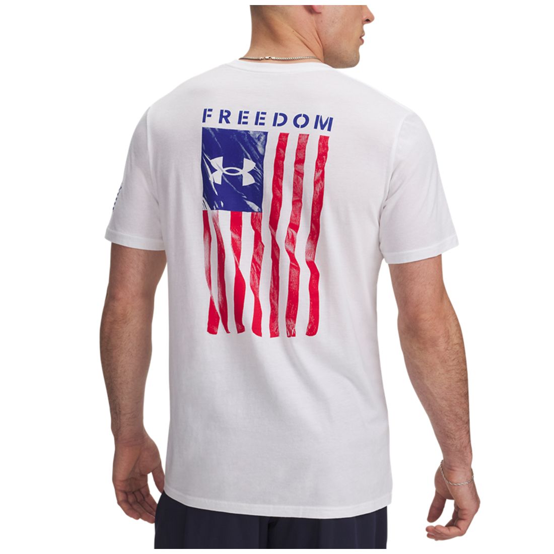 Under Armour Men's Freedom Flag Logo T-Shirt - Black / / White