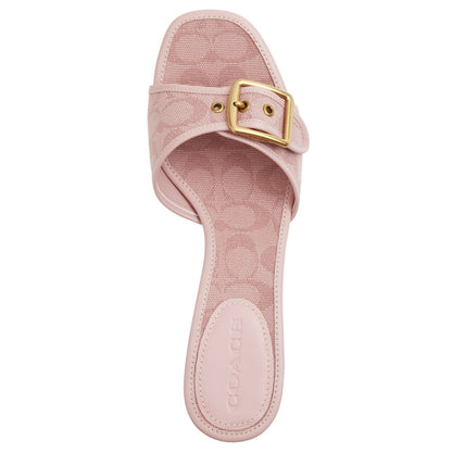 Coach Women's Margot Buckle Applique Detail Sandals