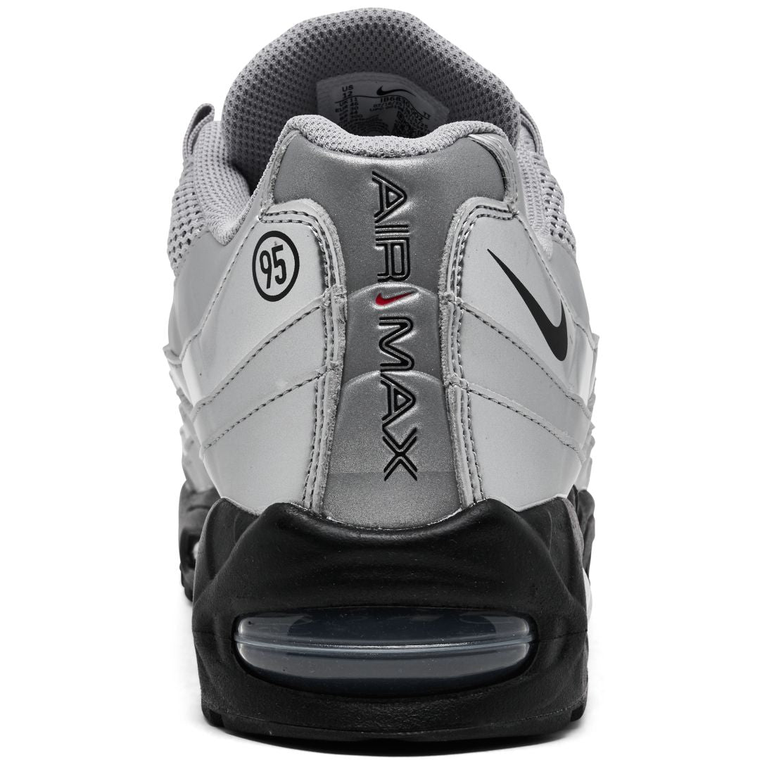 Nike Men's Air Max 95 Big Bubble Total 90 Casual Sneakers from Finish Line - Metallic Silver, Black