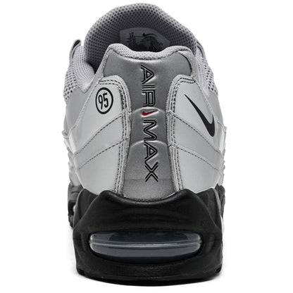Nike Men's Air Max 95 Big Bubble Total 90 Casual Sneakers from Finish Line - Metallic Silver, Black
