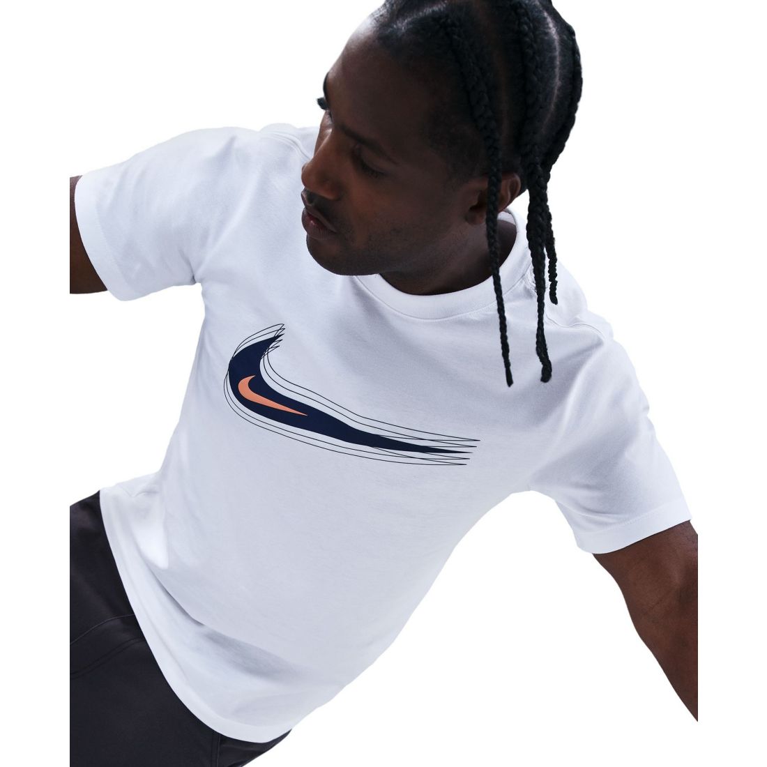 Nike Men's Swoosh Logo Crewneck T-Shirt