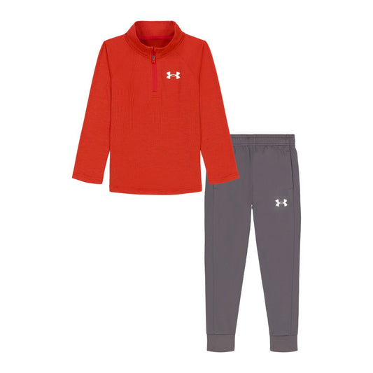 Under Armour Boys 2T-7 2-Piece Quarter-Zip Top and Joggers Set