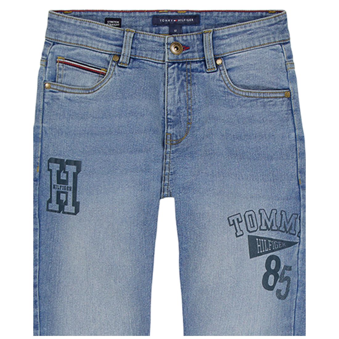 Tommy Hilfiger Big Boys 8-20 Logo Denim Jeans