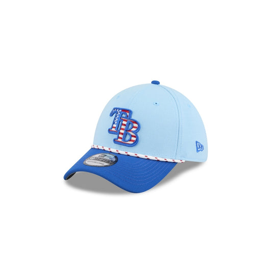 New Era Men's Light Blue/Blue Tampa Bay Rays 2025 Fourth of July 39THIRTY Flex Hat