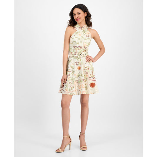 Rachel Rachel Roy Women's Joanna Mini Belted A-Line Dress