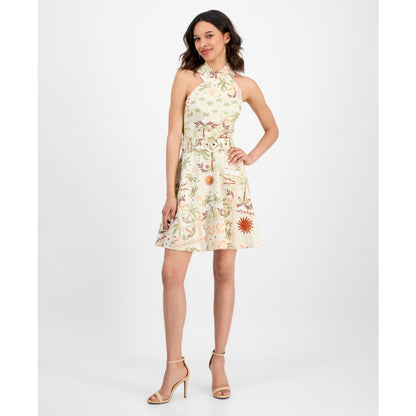 Rachel Rachel Roy Women's Joanna Mini Belted A-Line Dress