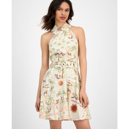 Rachel Rachel Roy Women's Joanna Mini Belted A-Line Dress