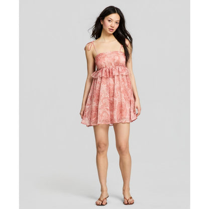 And Now This Women's Paisley Ruffle Mini Dress, Macy's Exclusive