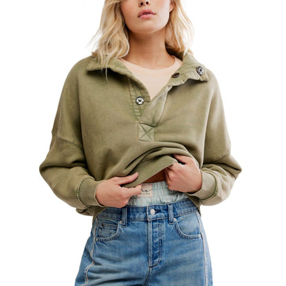 Free People Women's Timeless V-Neck Pullover Sweater