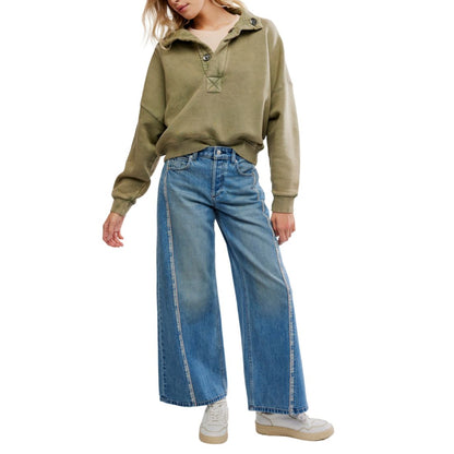 Free People Women's Timeless V-Neck Pullover Sweater