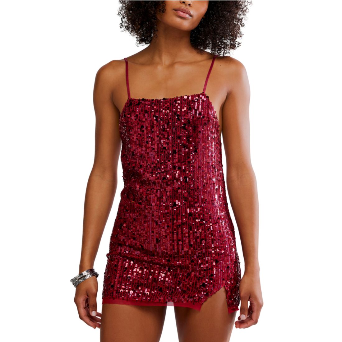 Free People Women's Midnight Kiss Mini Slip Dress