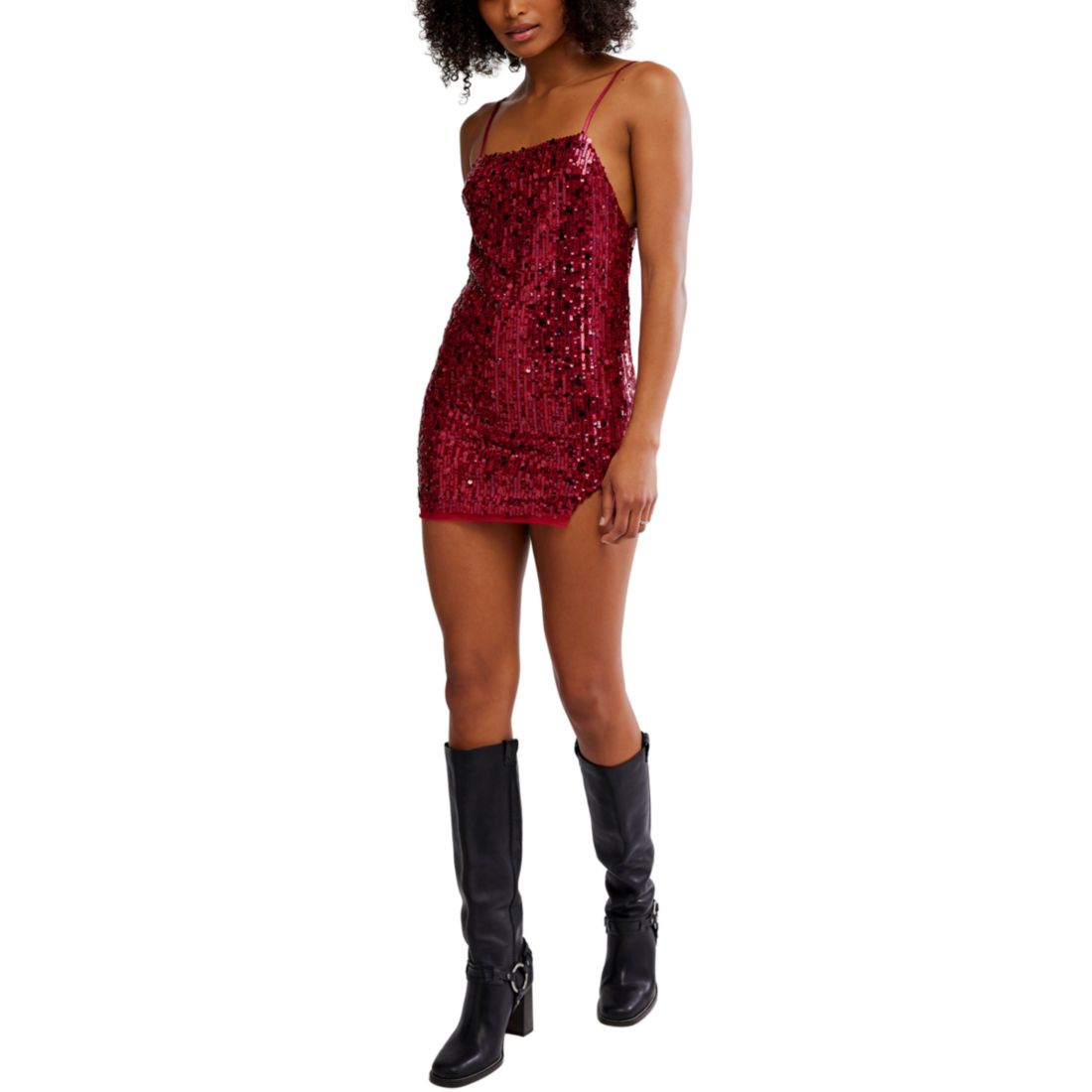 Free People Women's Midnight Kiss Mini Slip Dress