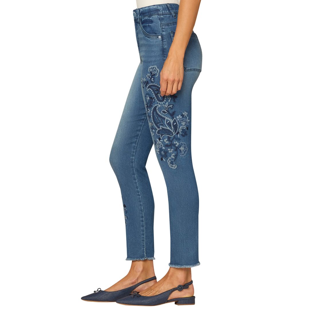 Democracy Petite High Rise Seamless Ankle Skimmer Jeans