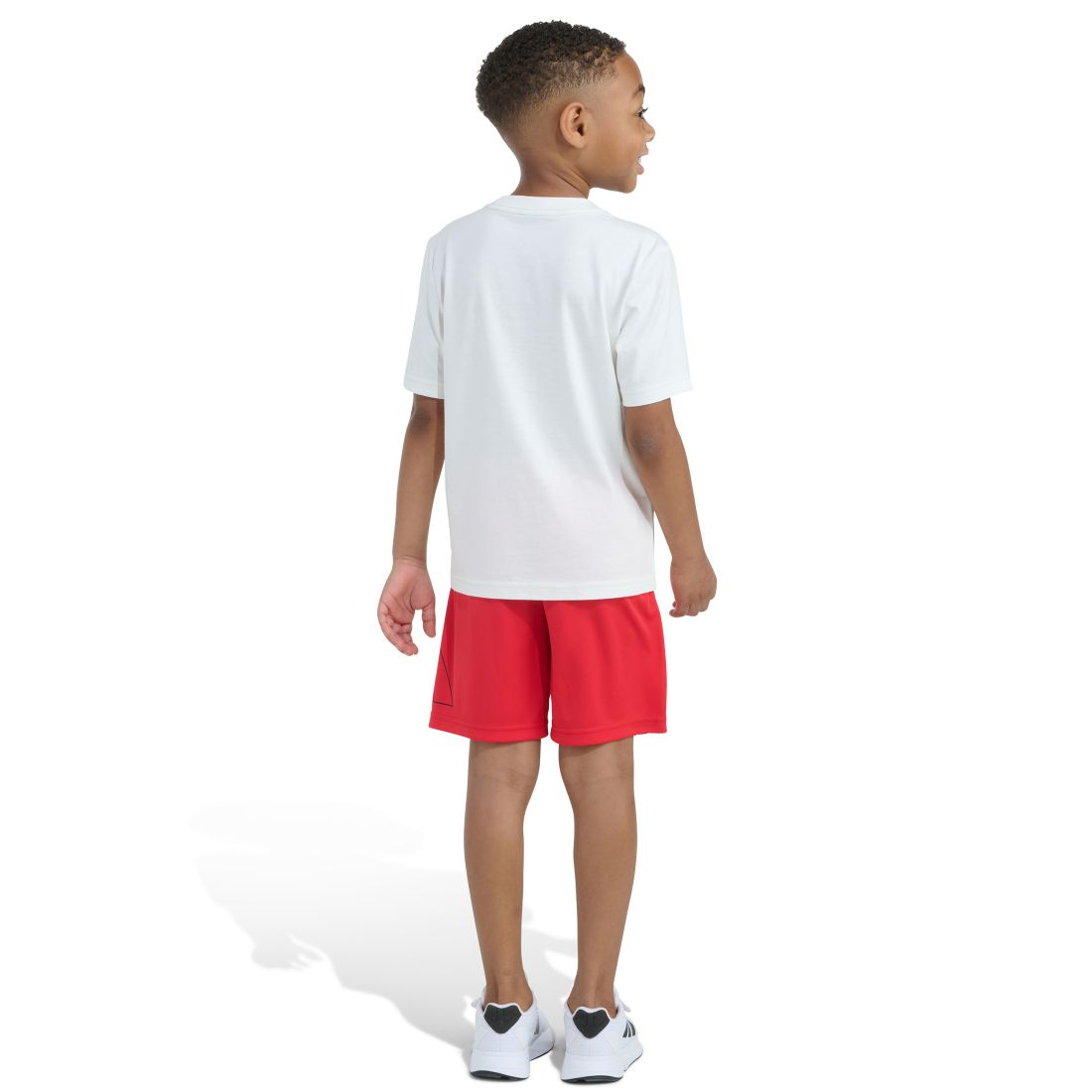 adidas Boys' 2T-7 Essential Graphic T-Shirt and Shorts, 2-Piece Set