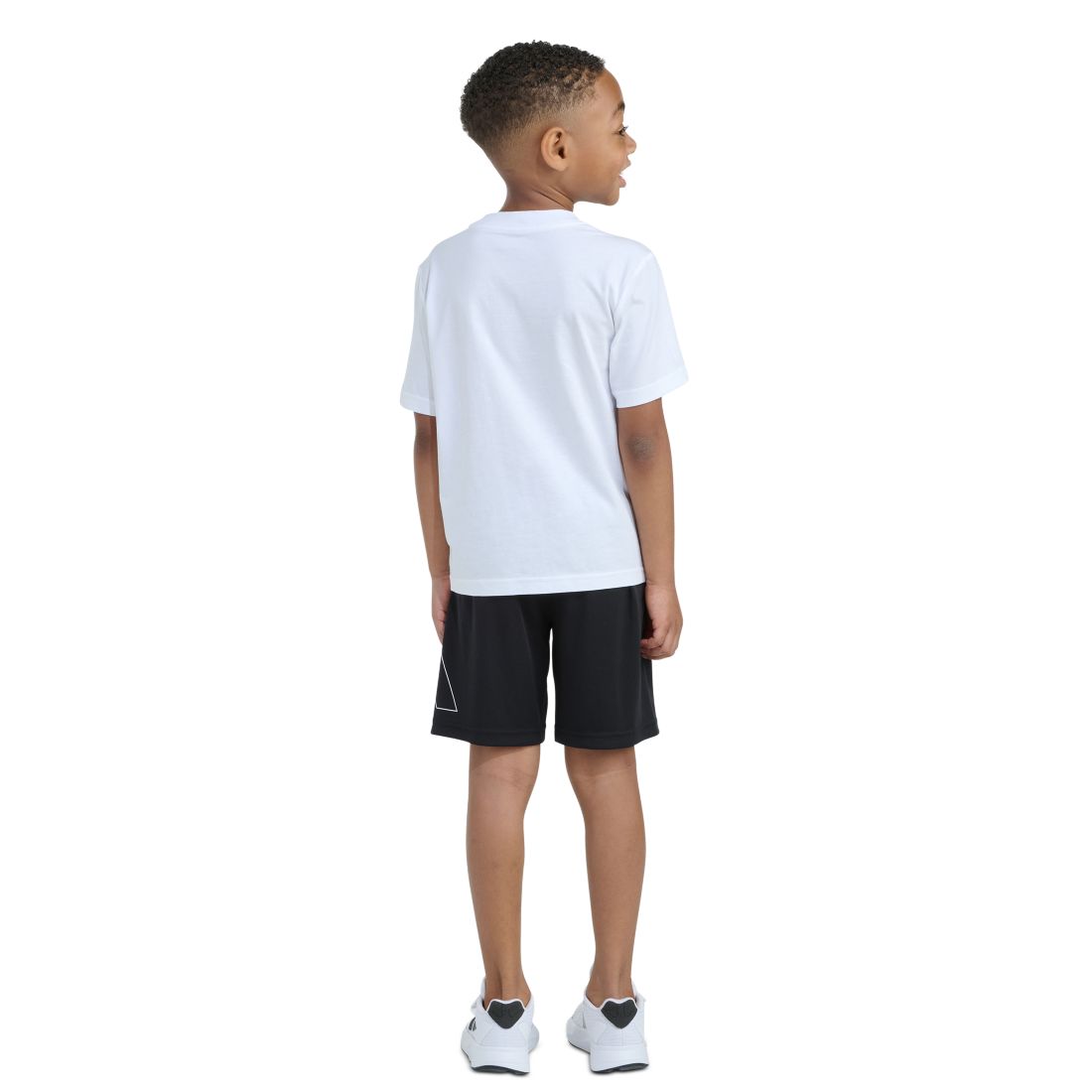 adidas Boys' 2T-7 Essential Graphic T-Shirt and Shorts, 2-Piece Set