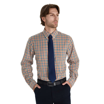 Club Room Men's Fashion Plaid Pattern Poplin Shirt, Macy's Exclusive