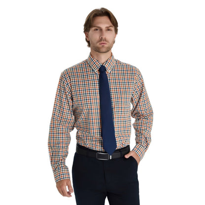 Club Room Men's Fashion Plaid Pattern Poplin Shirt, Macy's Exclusive