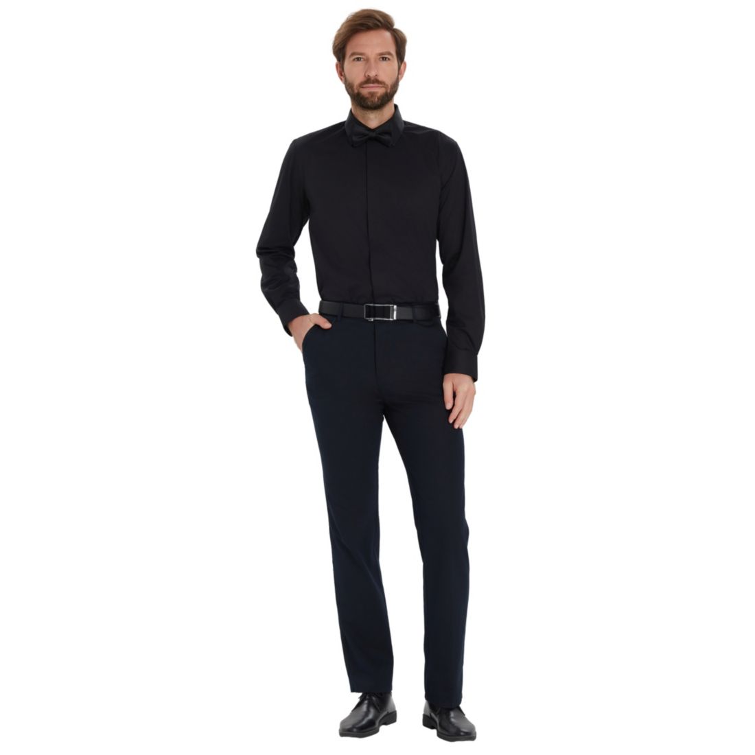 Alfani Men's Slim-Fit Formal Solid Dress Shirt, Macy's Exclusive
