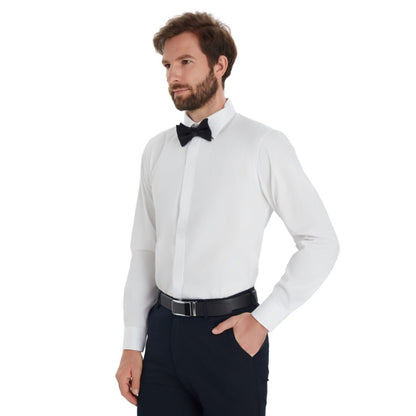 Alfani Men's Slim-Fit Formal Solid Dress Shirt, Macy's Exclusive