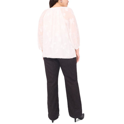 Vince Camuto Plus Size Raglan-Sleeve V-Neck Blouse