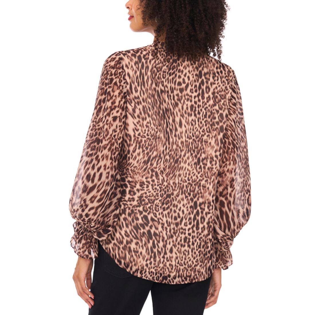 Vince Camuto Women's Long Sleeve V-Neck Blouse