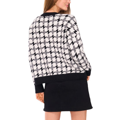 Vince Camuto Houndstooth Pull-On Sweater