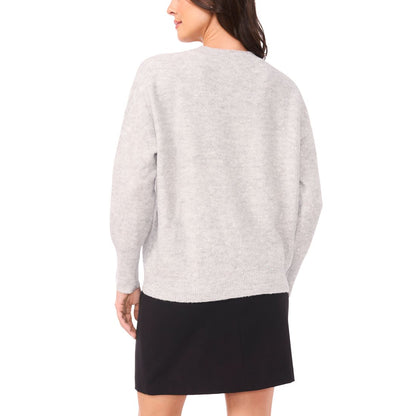 Vince Camuto Women's Sequin Long Sleeve Crewneck Sweater