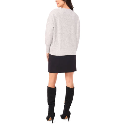 Vince Camuto Women's Sequin Long Sleeve Crewneck Sweater