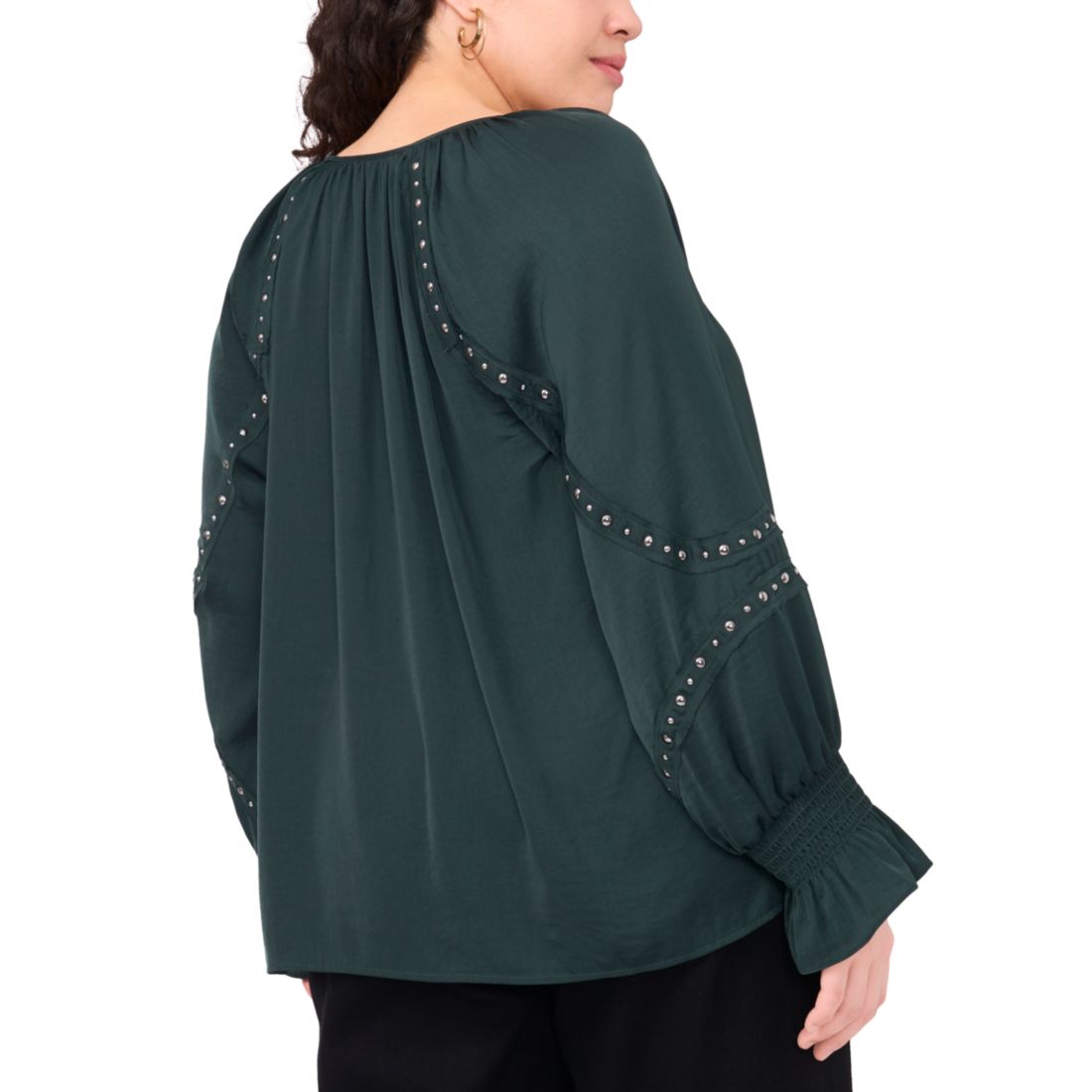 Vince Camuto Plus Size Embellished V-Neck Top