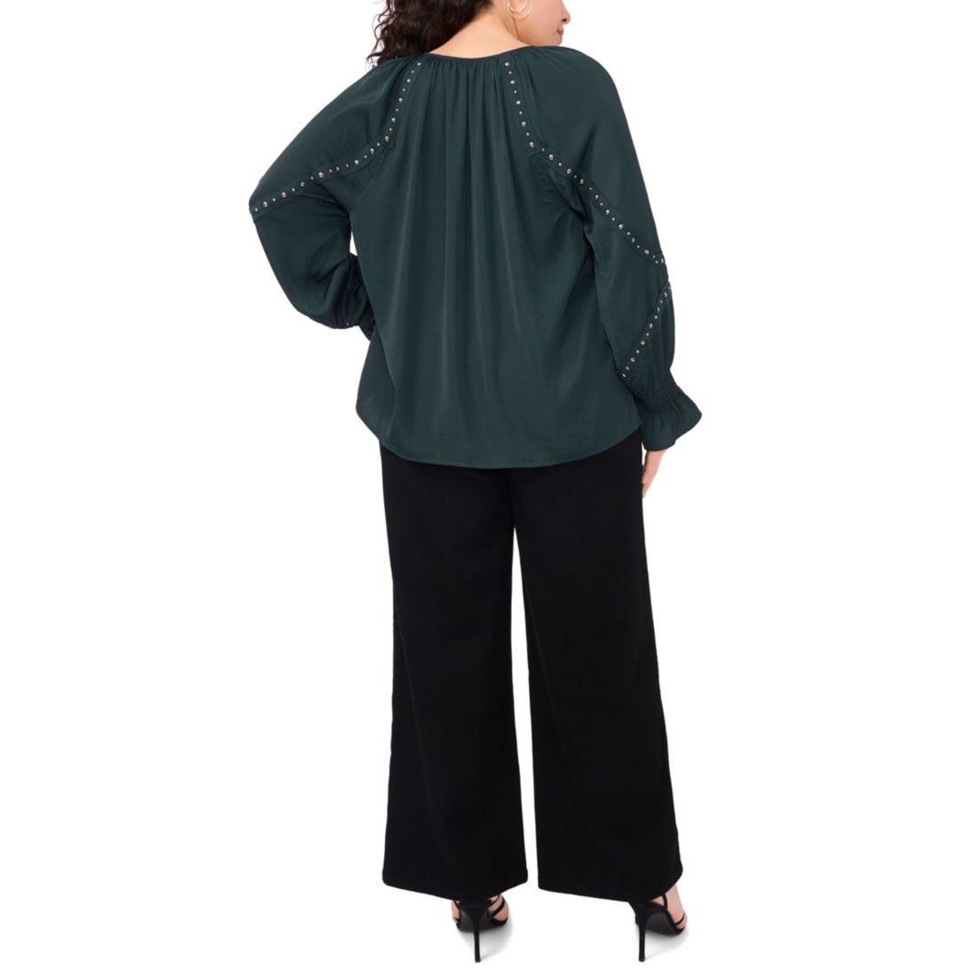 Vince Camuto Plus Size Embellished V-Neck Top