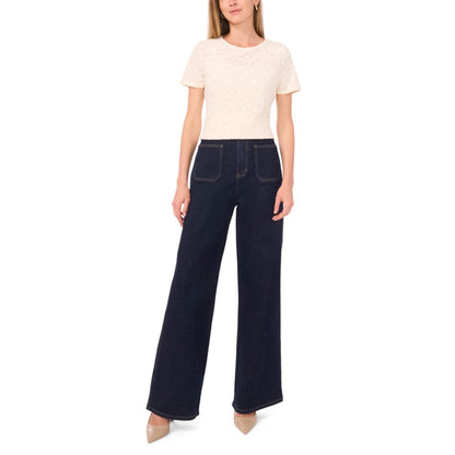 Vince Camuto Women's Crewneck Short Sleeve Top
