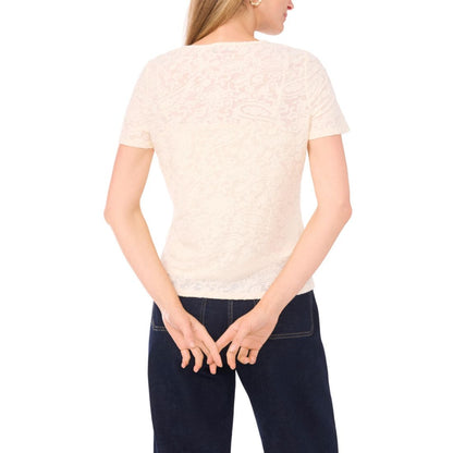 Vince Camuto Women's Crewneck Short Sleeve Top